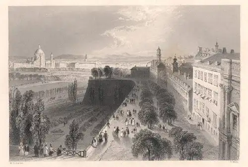 WIEN (von der Bastei aus). 1850