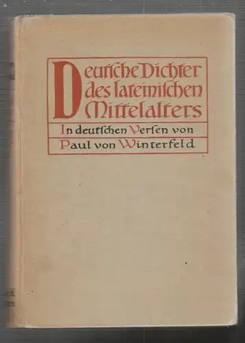 REICH, Deutsche Dichter des lateinischen... 1922