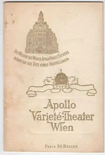 APOLLO Varieté-Theater Wien. (Programmheft).