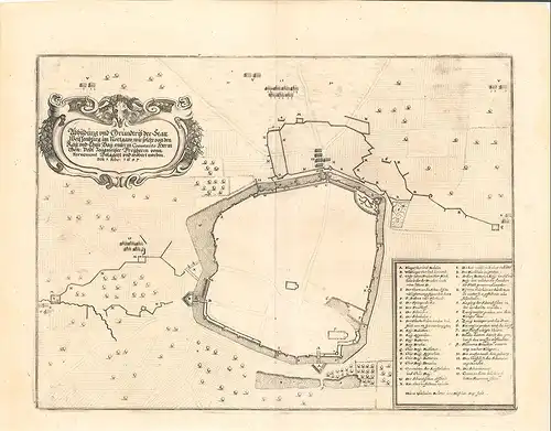 Abbildung und Grundriß der Statt Weissenburg im Nortgaw, wie solche von den Kay.