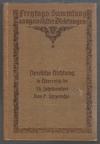 STRZEMCHA, Deutsche Dichtung in Österreich im... 1903