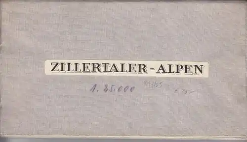 Zillertaler-Alpen. 1900