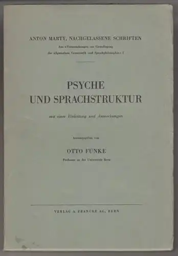 MARTY, Psyche und Sprachstruktur mit einer... 1940