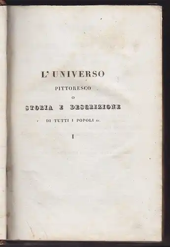 SALLE, L'Universo o Storia e descrizione di... 1839