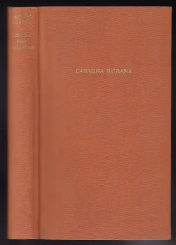CARMINA BURANA. Lieder der Vaganten. Lateinisch... 1954
