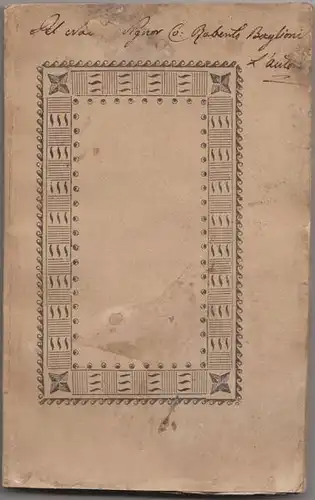 SPAGNOLO, Saggio Poetico. 1831