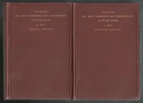 STREHL, Grundriss der alten Geschichte und... 1901