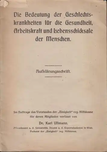 ULLMANN, Die Bedeutung der... 1919