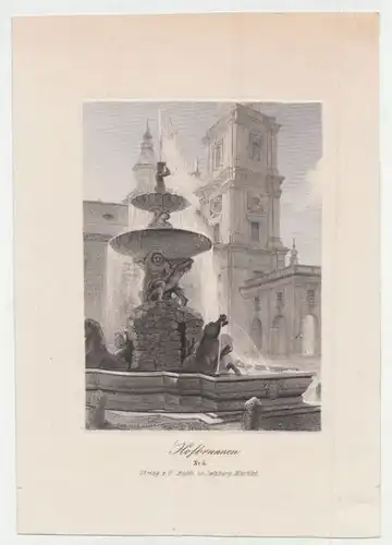 Hofbrunnen. [Residenzbrunnen in Salzburg] 1840