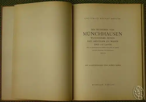 BÜRGER, Der Freiherr von Münchhausen.... 1947