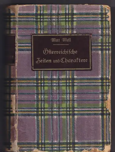 MELL, Österreichische Zeiten und Charaktere.... 1913