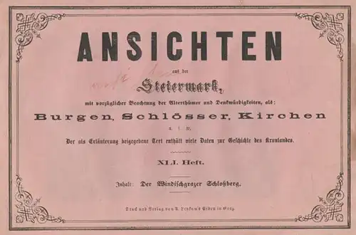 Orig.-Lithographie aus: "Ansichten aus der... 1870 0290-09