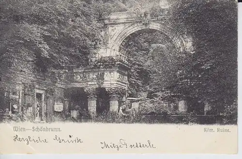 Wien - Schönbrunn. Röm. Ruine. 1890