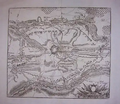 Plan de la Situation et du Siege du Quesnoy. 1712. 1720