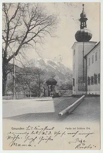 Gmunden. Partie bei Schloss Ort. 1900