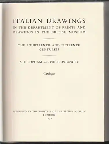 POPHAM, Italian Drawings in the Department of... 1950