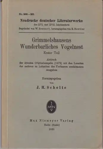 Grimmelshausens Wunderbarliches Vogelnest.... 1931