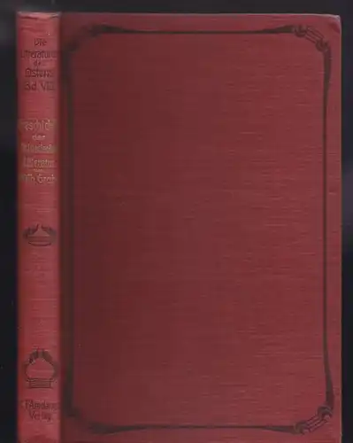 GRUBE, Geschichte der chinesischen Litteratur. 1909
