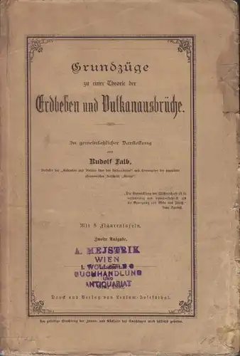 FALB, Grundzüge zu einer Theorie der Erdbeben... 1880