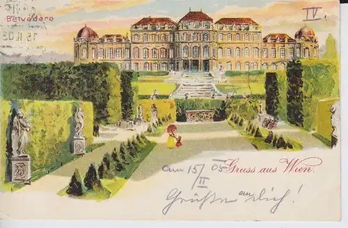 Gruss aus Wien. Belvedere. 1890