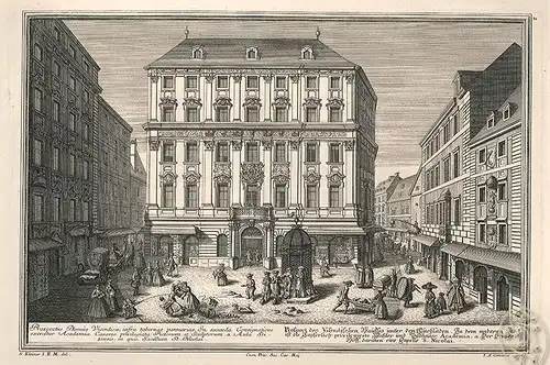 Prospect des Visendischen Hausses unter den Tuchläden. In dem anderen Stock ist 