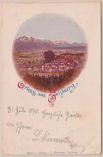 Gruss aus Salzburg. 1890
