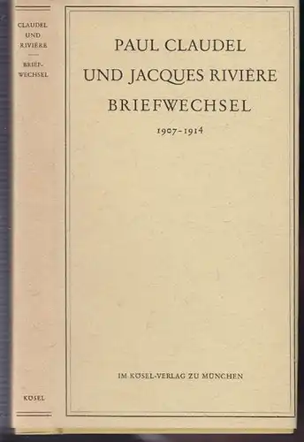 CLAUDEL, Briefwechsel 1907-1914. 1955
