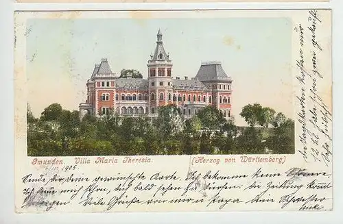 Gmunden. Villa Maria Theresia. (Herzog von... 1890