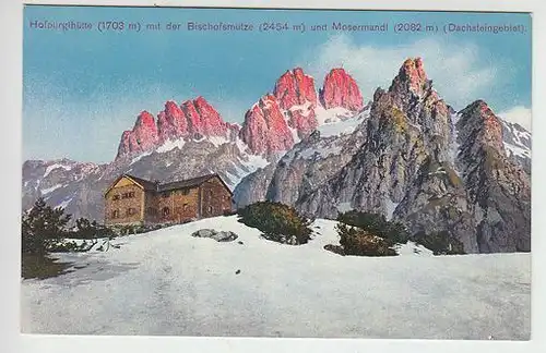 Hofpürglhütte (1703 m) mit der Bischofsmütze... 1900