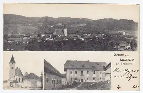 Gruss aus Lasberg bei Freistadt. 1900