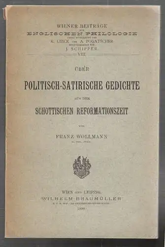 WOLLMANN, Über politisch-satirische Gedichte... 1898
