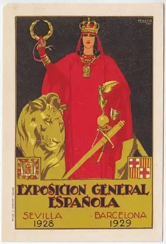 Exposicion general Espanola. Sevilla 1928. Barcelona 1929. DE PENAGOS, Rafael.