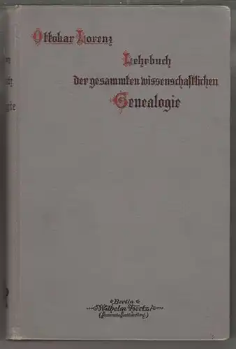 LORENZ, Lehrbuch der gesammten... 1898