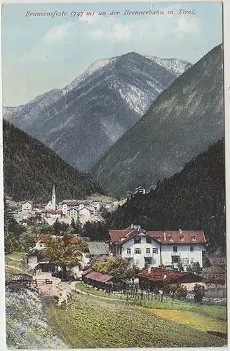 Franzenfeste (747 m) an der Brennerbahn in Tirol. 1900