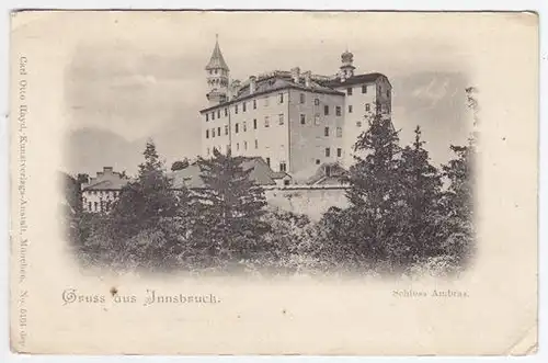Gruss aus Innsbruck. Schloss Ambras. 1890