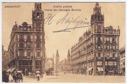 Budapest. Klotild paloták. Palais der Herzogin... 1900