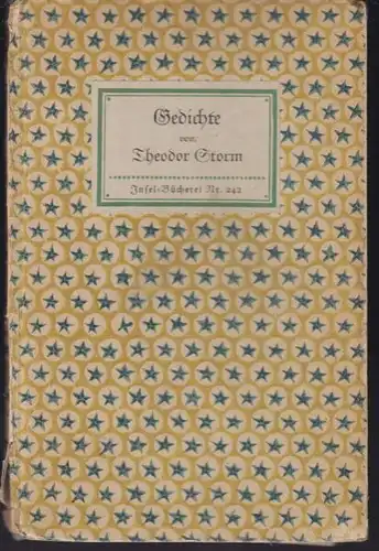 STORM, Gedichte. Ausgewählt u. eingel. v.... 1916