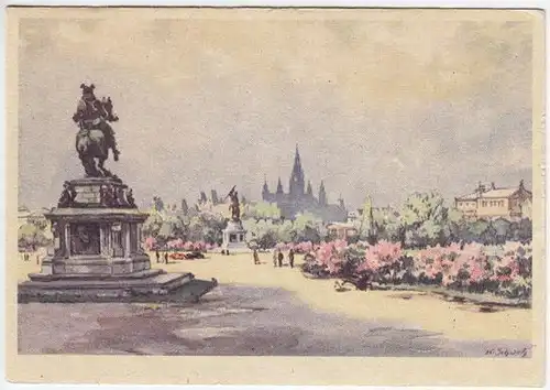 Wien, Heldenplatz. Nach einem Aquarell von Karl... 1920