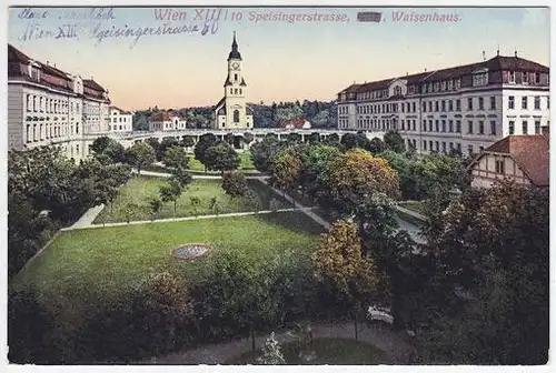 Wien XIII/10 Speisingerstrasse. Waisenhaus. 1915