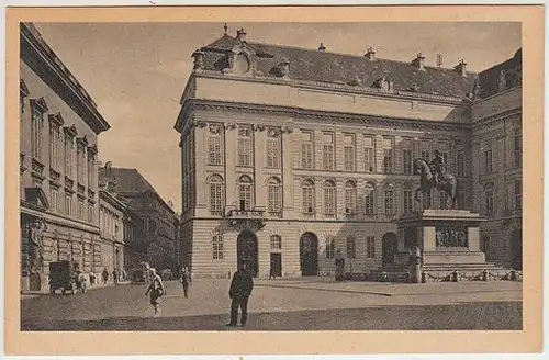 Wien, Josefsplatz. Vienna, Joseph's Square (son... 1900