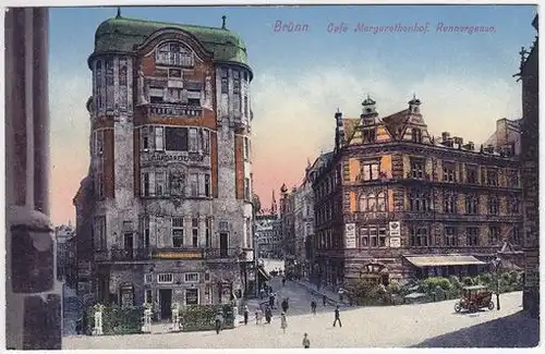 Brünn. Café Margarethenhof, Rennergasse. 1915