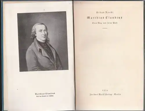 ROEDL, Matthias Claudius. Sein Weg und seine Welt. 1934 3011-01