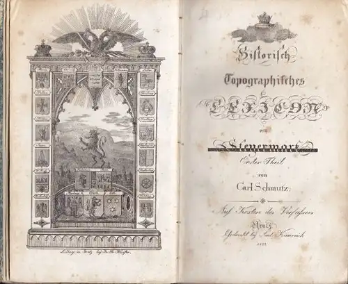 SCHMUTZ, Historisch Topographisches Lexicon von... 1822