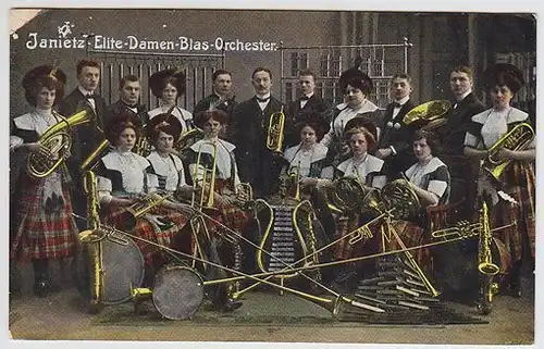 Janietz-Elite-Damen-Blas-Orchester. 1900