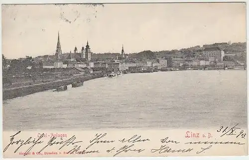 Linz a. D. Quai-Anlagen. 1900