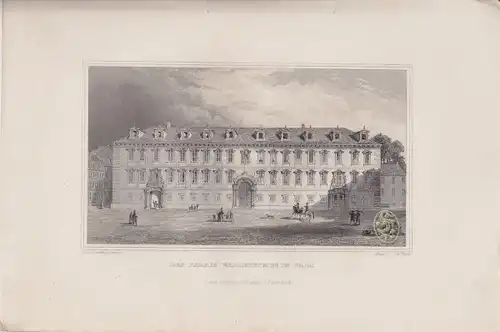 Das Palais Wallensteins in Prag. 1842