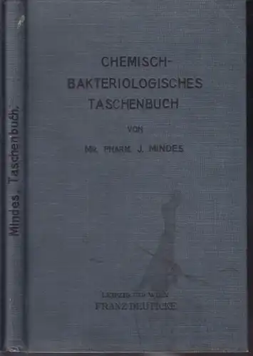 MINDES, Chemisch-bakteriologisches Taschenbuch. 1914