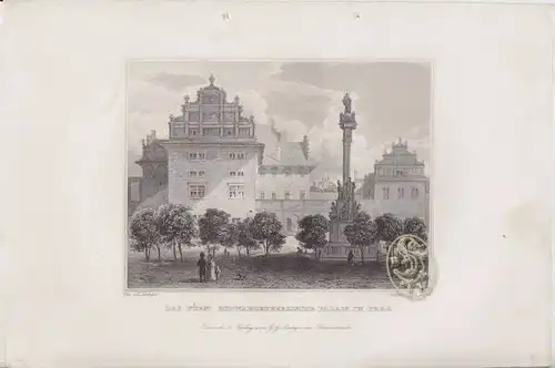 Das Fürst Schwarzenbergische Palais in Prag. 1842