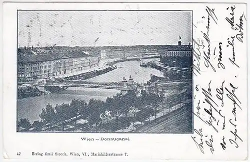 Wien - Donaukanal. 1890