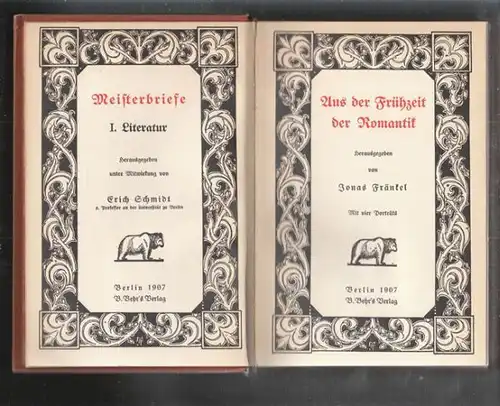 FRÄNKEL, Aus der Frühzeit der Romantik. 1907